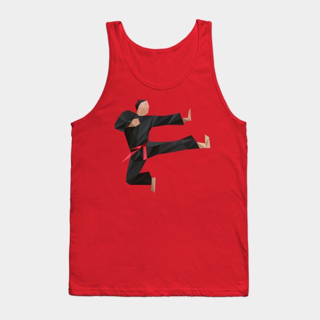 Low Poly Karate Tank Top by DigitalShards